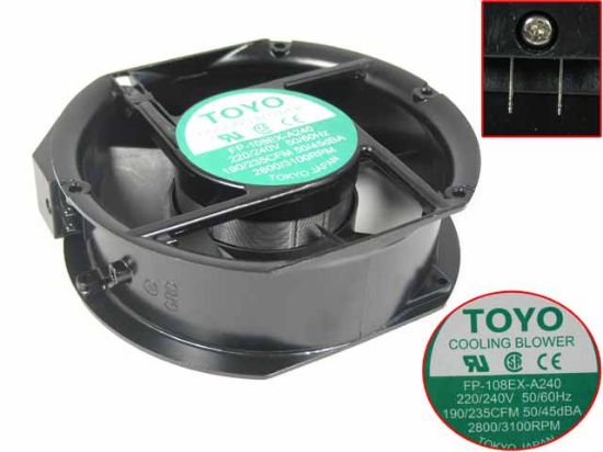 Picture of TOYO FP-108EX-A240 Server-Round Fan FP-108EX-A240