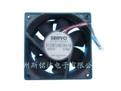 Picture of Japan Servo D1238T24B7AS-19 Server-Square Fan D1238T24B7AS-19