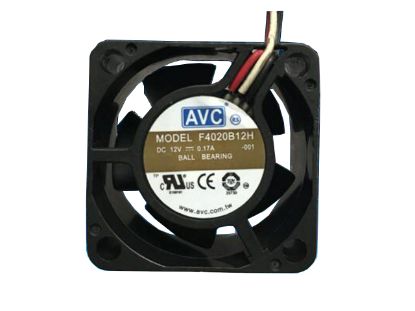 Picture of AVC F4020B12M Server-Square Fan F4020B12M, -001