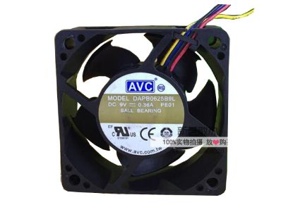 Picture of AVC DAPB0625B9L Server-Square Fan DAPB0625B9L, PE01