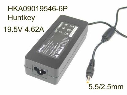 Picture of Huntkey HKA09019546-6P AC Adapter- Laptop 19.5V 4.62A, 5.5/2.5mm, 3-Prong