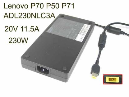 Picture of Lenovo Common Item (Lenovo) AC Adapter 20V & Above 20V 11.5A, Rectangular Tip W/Pin, C14