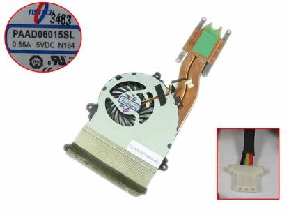 Picture of MSI Cooling Fan (MSI) Cooling Fan  N184, 5V 0.55A, 20x3Wx3P, Heatsink Fan