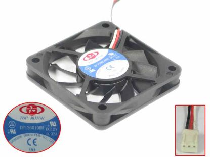 Picture of TOP MOTOR DF126010BH Server - Square Fan 12V0.32A, sq60x60x10mm, 3W