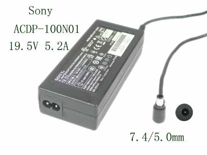 Picture of Sony AC Adapter (Sony) AC Adapter- Laptop 19.5V 5.2A,  7.4/5.0mm  WP, 2P
