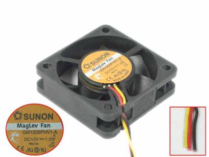 Picture of SUNON GM1205PHV1-A Server - Square Fan R, sq50x50x15, 3-wire, 12V 1.2W