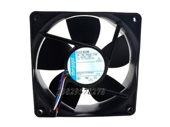 Picture of ebm-papst 4312 N/2M Server-Square Fan 4312 N/2M