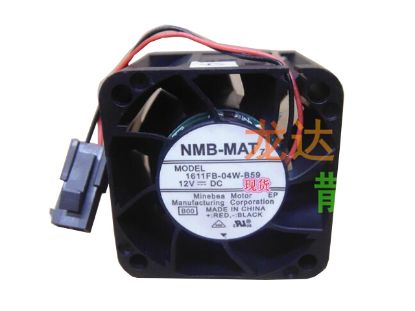 Picture of NMB-MAT / Minebea 1611FB-04W-B59 Server-Square Fan 1611FB-04W-B59, B00