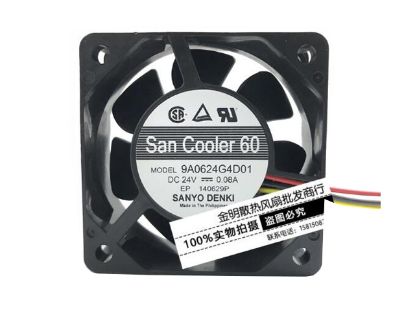 Picture of Sanyo Denki 9A0624G4D01 Server-Square Fan 9A0624G4D01