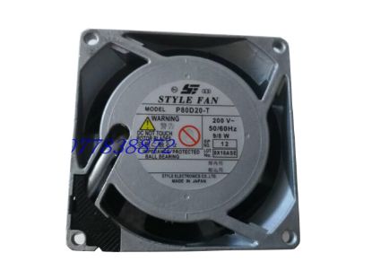 Picture of STYLE FAN P80D20-T Server-Square Fan P80D20-T, Alloy Framed