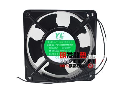 Picture of YL / YONG GANG YE12038B115HW Server-Square Fan YE12038B115HW, Alloy Framed