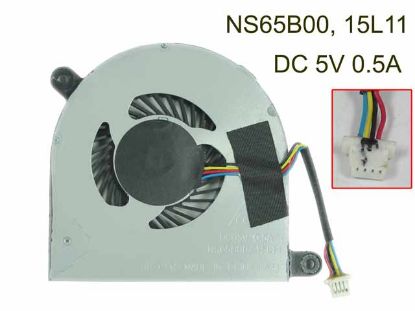 Picture of Dell Inspiron 13 Series Cooling Fan  15L11, 5V 0.5A, 30x4Wx4P, Bare