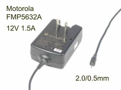 Picture of Motorola FMP5632A AC Adapter 5V-12V 12V 1.5A, 2.0/0.5mm, US 2P