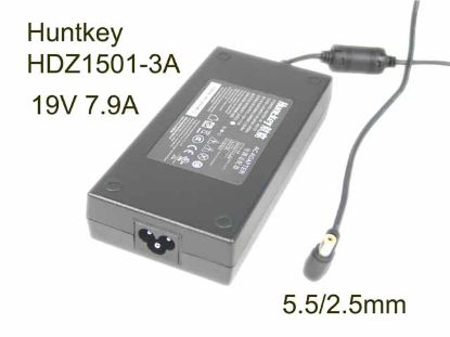 Picture of Huntkey HDZ1501-3A AC Adapter- Laptop 19V 7.9A, Barrel 5.5/2.5mm, 3-Prong, "New"