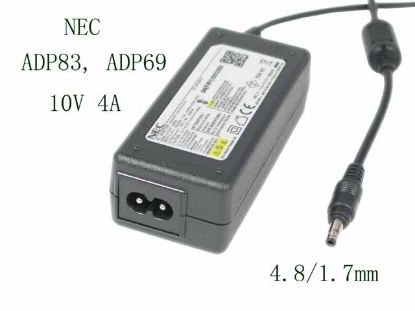 Picture of NEC Common Item (NEC) AC Adapter 5V-12V 10V 4A, 4.8/1.7mm, 2-Prong, ADP83, ADP69
