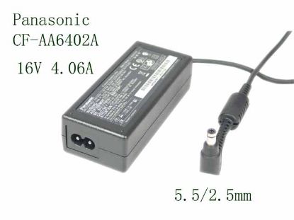 Picture of Panasonic CF-AA6402A M1 AC Adapter- Laptop 16V 4.06A, 5.5/2.5mm, 2-Prong