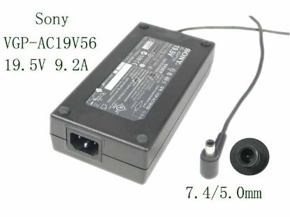 Picture of Sony Common Item (Sony) AC Adapter- Laptop 19.5V 9.2A, 7.4/5.0mm W/Pin, C14