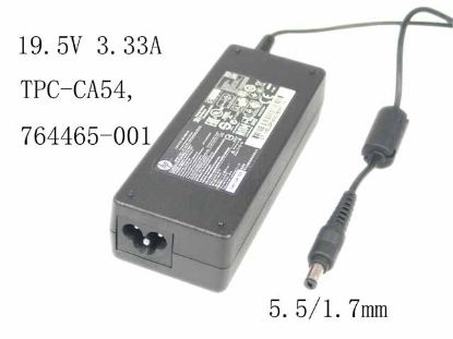 Picture of HP AC Adapter (HP) AC Adapter- Laptop 19.5V 3.33A, 5.5/1.7mm, 3P, New