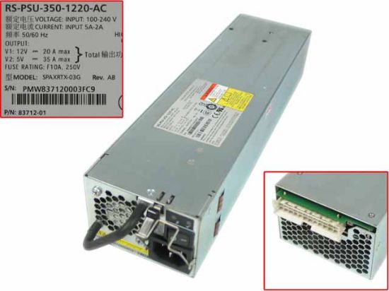 Picture of Xyratex SPAXRTX-03G Server - Power Supply 355W, SPAXRTX-03G, RS-PSU-350-1220-AC, 83712-01