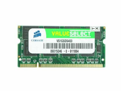 Picture of CORSAIR VS1GSDS400 Laptop DDR-400 1GB, DDR-400, PC3200, VS1GSDS400, Laptop