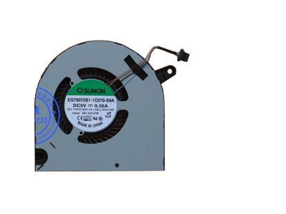 Picture of SUNON EG75070S1-1C070-S9A Cooling Fan 023.100GA.0001, P/N:0160GM, DC 5V 0.36A 4-wire 4-pin Bare Fan