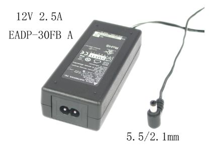 Picture of Delta Electronics EADP-30FB AC Adapter  12V 2.5A, 5.5/2.1mm, 2-Prong