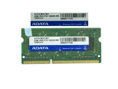Picture of ADATA AD73I1B0873EV Laptop DDR3-1333 2GB, DDR3-1333, PC3-10600S, AD73I1B0873EV, Laptop