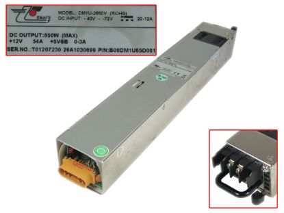 Picture of EMACS / Zippy DM1U-2650V Server - Power Supply DM1U-2650V (ROHS), B00DM1U65D001