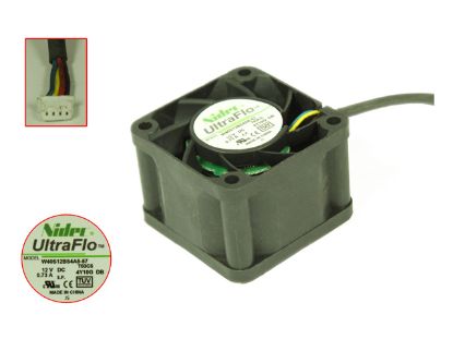 Picture of Nidec W40S12BS4A5-57 Server - Square Fan T03C5, sq40x40x28mm, 4-wire, DC 12V 0.73A,