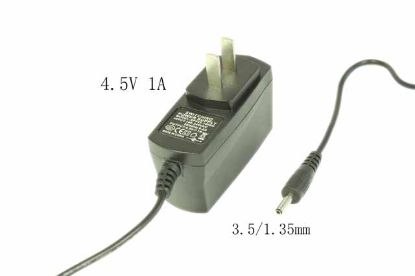Picture of Philips AC Power AC Adapter 5V-12V 4.5V 1A, US 2-Pin Plug,  3.5/1.35mm
