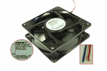 Picture of ebm-papst TYP 4114 N/37XH Server - Square Fan sq120x120x38mm, 3-wire, 24V 11.5W