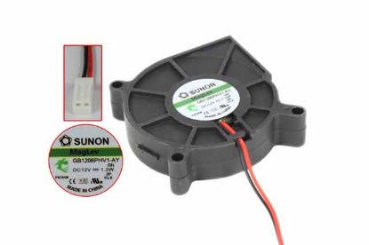 Picture of SUNON GB1206PHV1-AY Server - Blower Fan GN, BF60x60x15, w2, 12V 1.3W