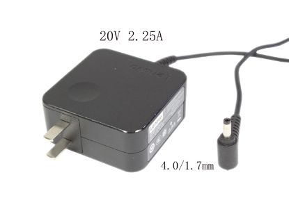 Picture of Lenovo Common Item (Lenovo) AC Adapter 20V & Above 20V 2.25A, 4.0/1.7mm, US 2P