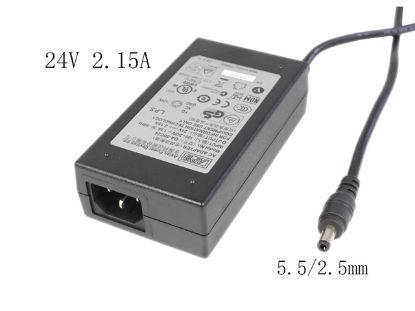Picture of APD / Asian Power Devices DA-50C24 AC Adapter 20V & Above 24V 2.15A, 5.5/2.5mm, C14, New