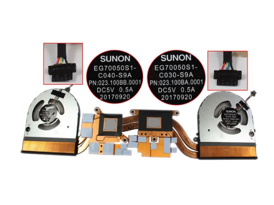Picture of SUNON EG70050S1-C030-S9A Cooling Fan  EG70050S1-C040-S9A, 5V 0.50A Heatsink 2, W25x4x4xP