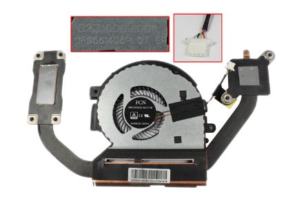 Picture of HP Cooling Fan (Hp) Cooling Fan  TPN-W127, DFS561405PL0T  FJGF, 5V Heatsink, W30x4x4xP