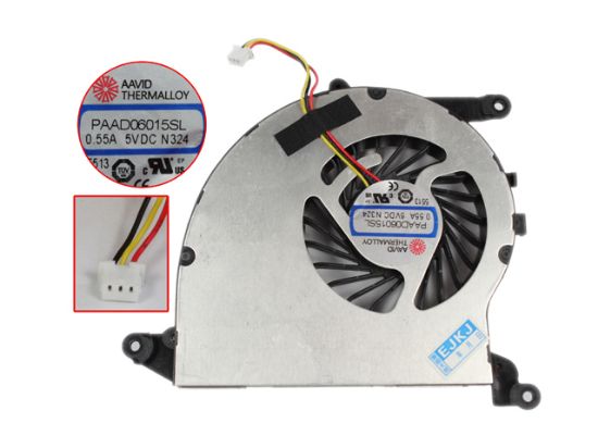 Picture of MSI GS40 Cooling Fan  N324, DC 5V 0.55A Bare Fan, 3-wire, New