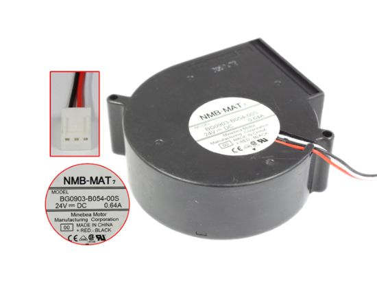 NEW NMB-MAT 97mm x 33mm Blower Fan 24V 2 Pin Molex SL Connector BG0903-B054-000 