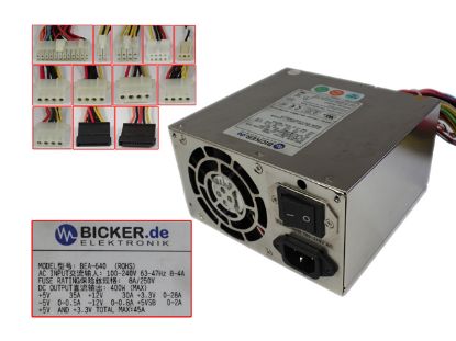 Picture of BICKER BEA-640 Server - Power Supply 400W, BEA-640(ROHS)