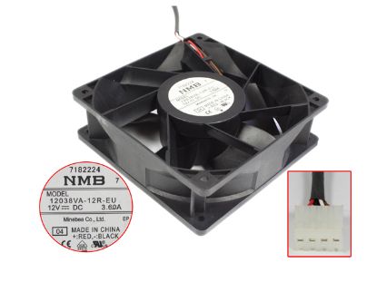 Picture of NMB-MAT / Minebea 12038VA-12R-EU Server-Square Fan 12038VA-12R-EU, 04