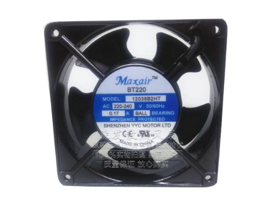 MAXAIR BT220 8025B2H Electric welding cooling 220-240VAC 14W 8CM 2wire #Mj20 QL 