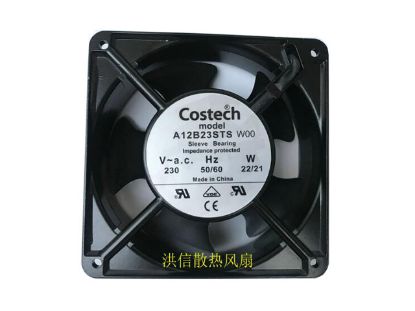Picture of Costech A12B23STS Server-Square Fan A12B23STS, W00