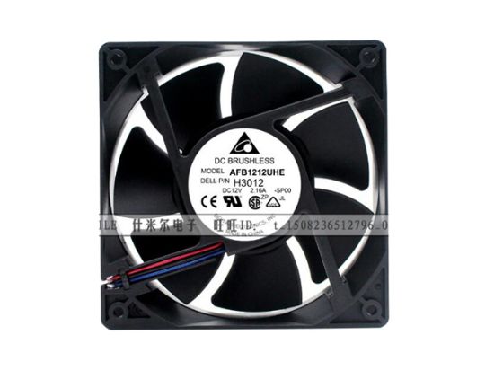 Picture of Delta Electronics AFB1212UHE Server-Square Fan AFB1212UHE, -SP00