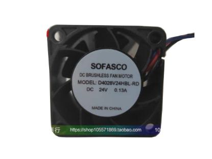 Picture of Sofasco D4028V24HBL-RD Server-Square Fan D4028V24HBL-RD
