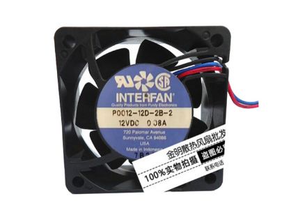 Picture of INTERFAN P0012-12D-2B-2 Server-Square Fan P0012-12D-2B-2