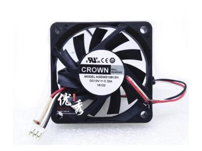 Picture of CROWN AGE06010B12H Server-Square Fan AGE06010B12H