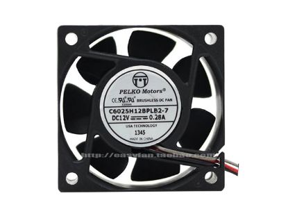 Picture of PELKO C6025H12BPLB2-7 Server-Square Fan C6025H12BPLB2-7