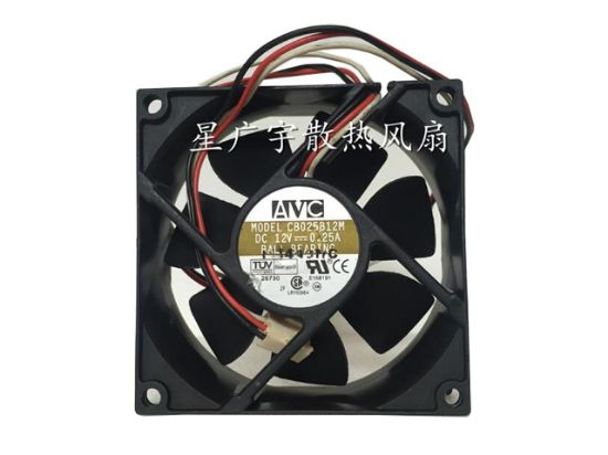 Picture of AVC C8025B12M Server-Square Fan C8025B12M