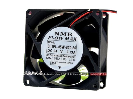 Picture of NMB-MAT / Minebea 3113PL-05W-B30-80 Server-Square Fan 3113PL-05W-B30-80, BA1