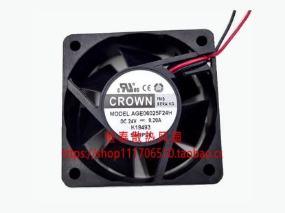 Picture of CROWN AGE06025F24H Server-Square Fan AGE06025F24H